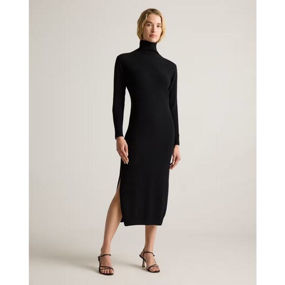 Quince Cashmere Turtleneck Midi Sweater Dress NWT Size XL - Picture 1 of 8